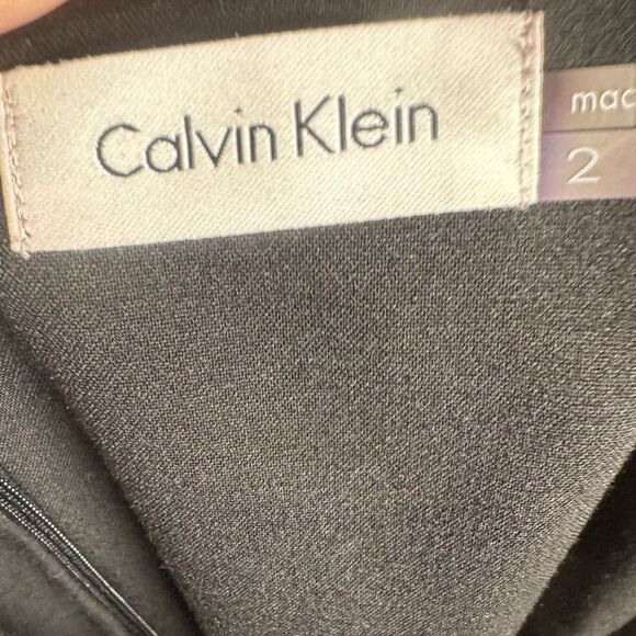 Calvin Klein black clasp keyhole career dress size 2 - Picture 7 of 9
